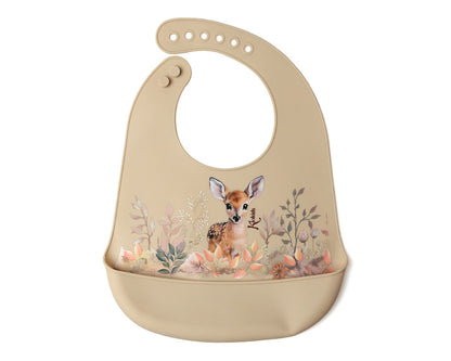 BABERO SILICONA BEIGE KIOKIDS