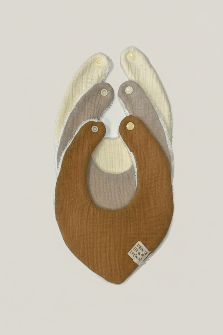 PACK BANDANA MOCCA + TAUPÉ + ECRU