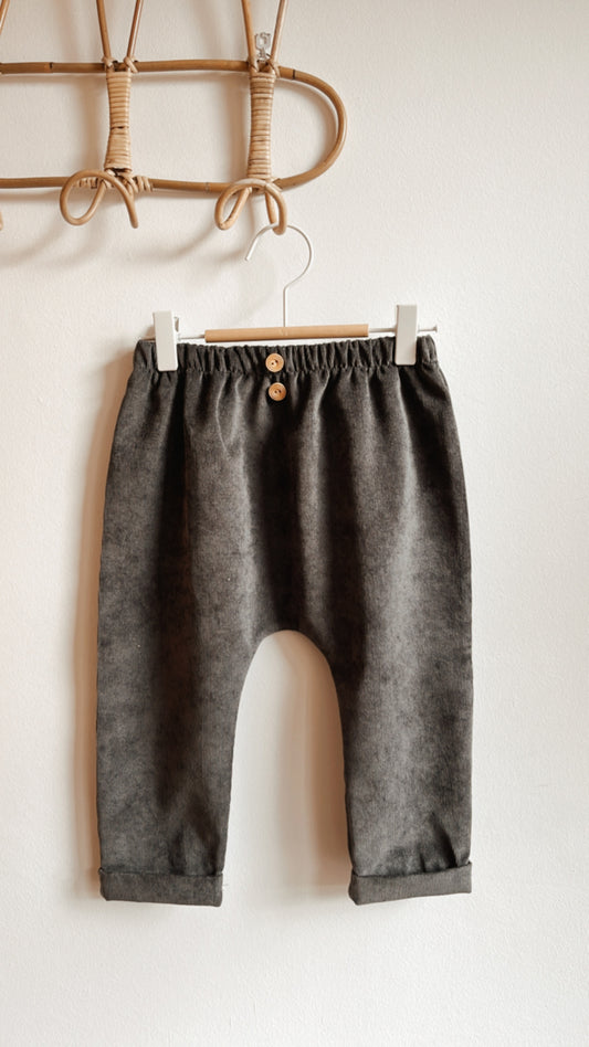 Pantalón pana gris talla 2-3 años