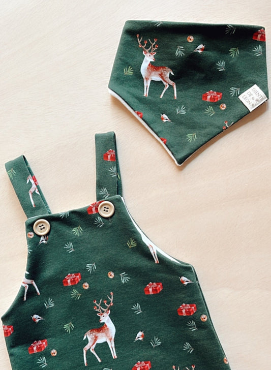 Peto Christmas talla 3-6m. Regalo bandana a conjunto